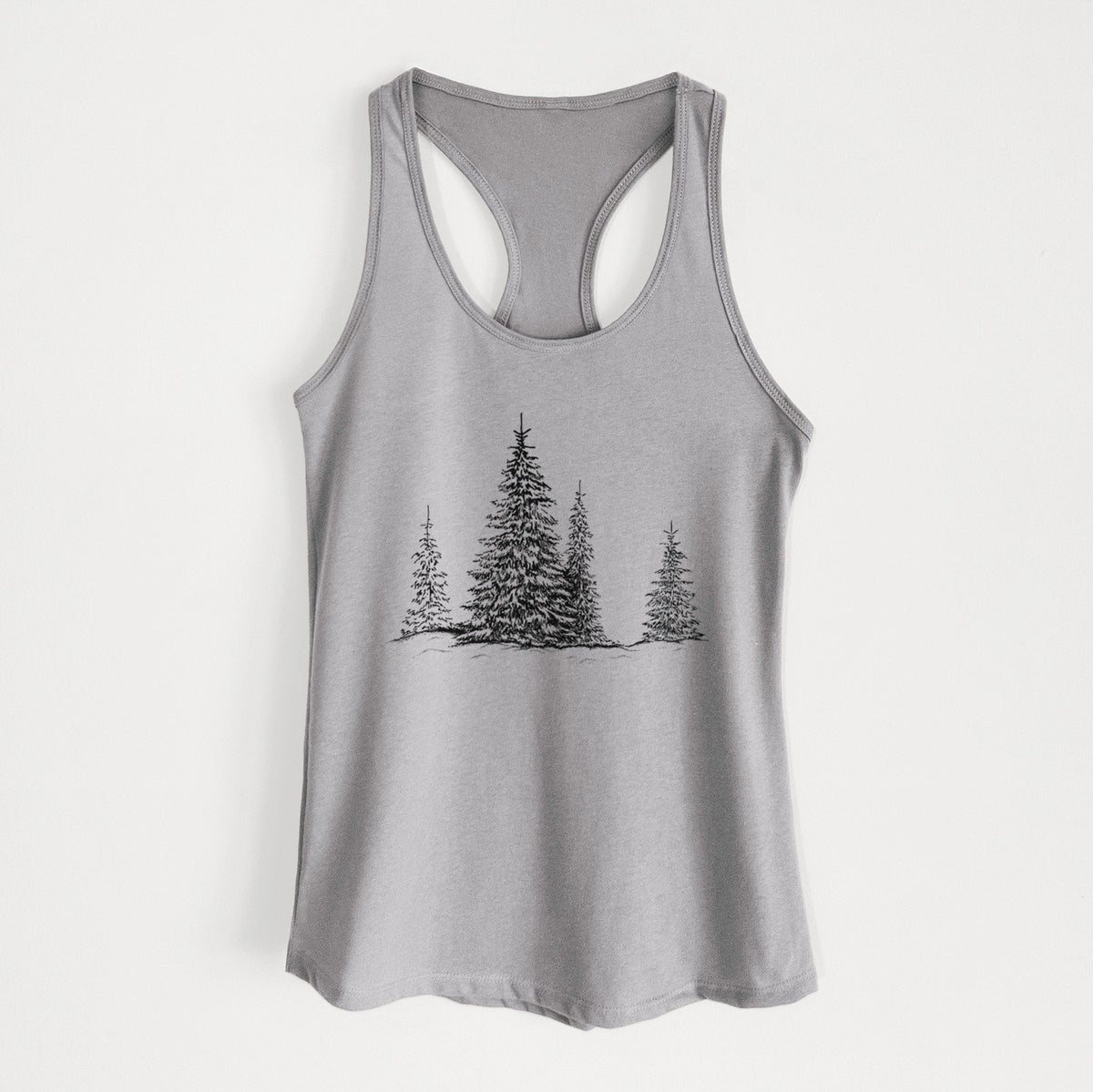 Frosted Evergreens - Women's Racerback Tanktop