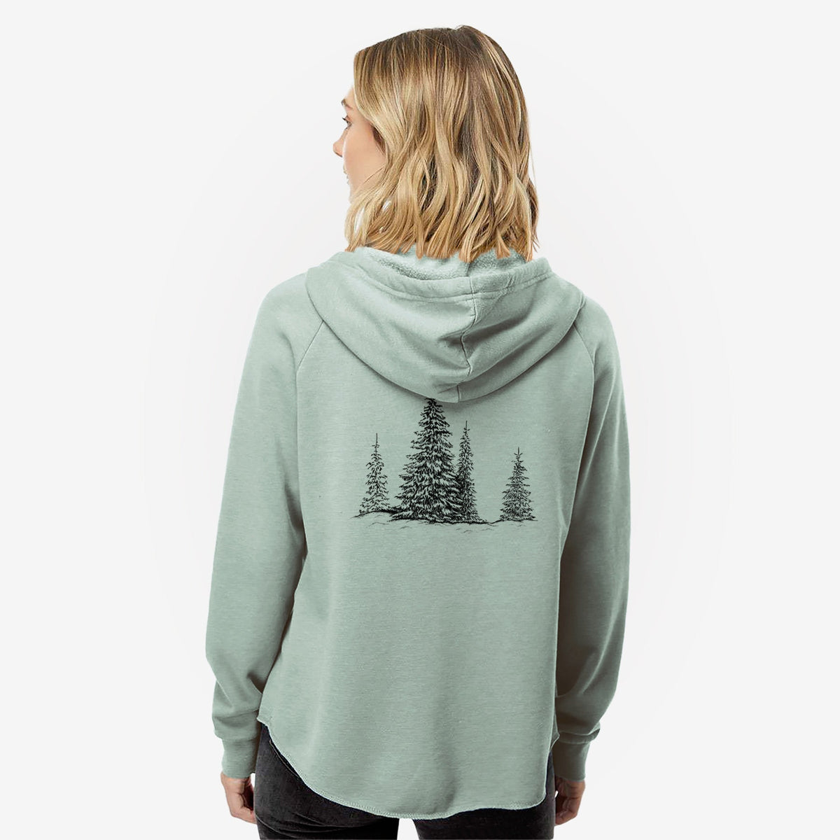Frosted Evergreens - Women's Cali Wave Zip-Up Sweatshirt