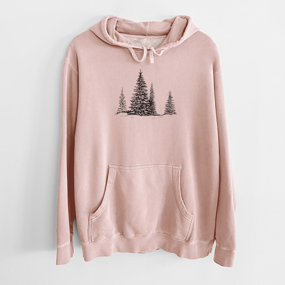 Frosted Evergreens - Unisex Pigment Dyed Hoodie