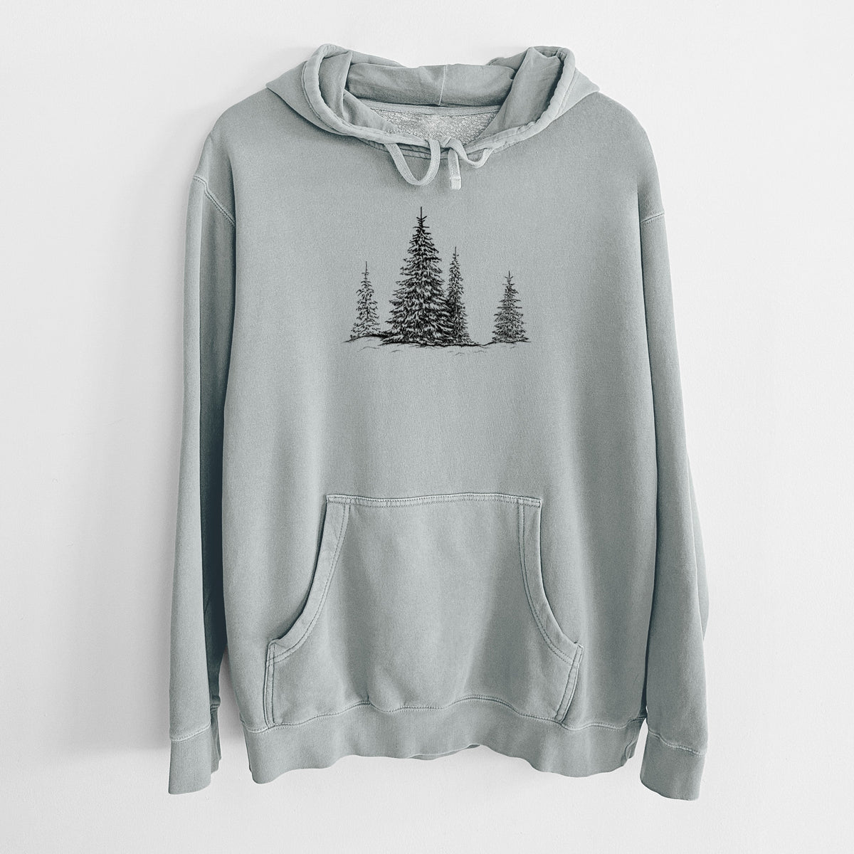 Frosted Evergreens - Unisex Pigment Dyed Hoodie