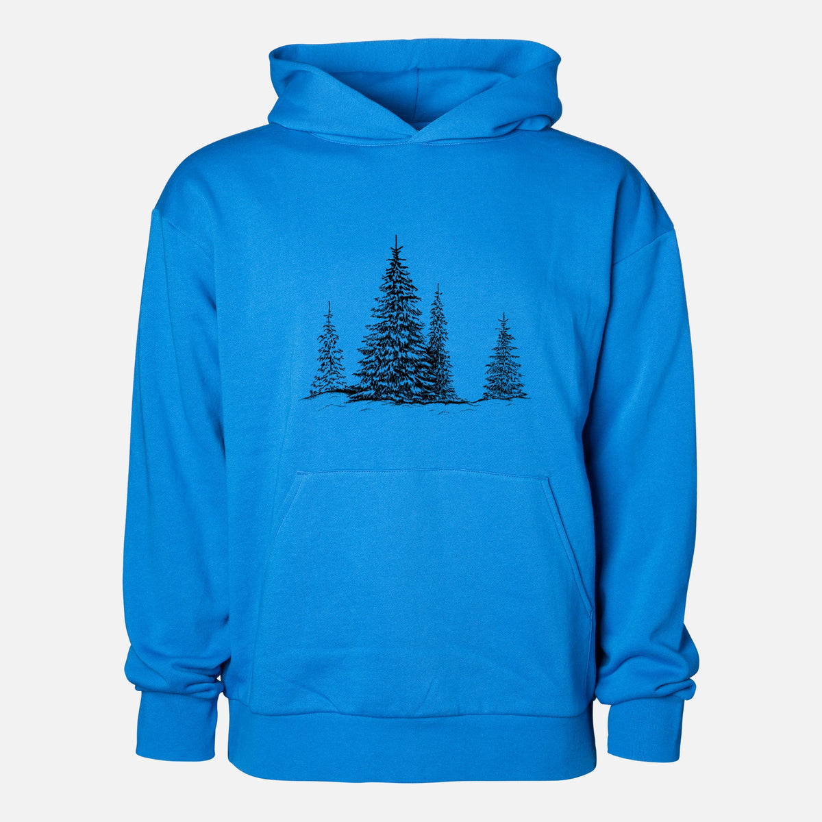 Frosted Evergreens  - Statement Midweight Hoodie