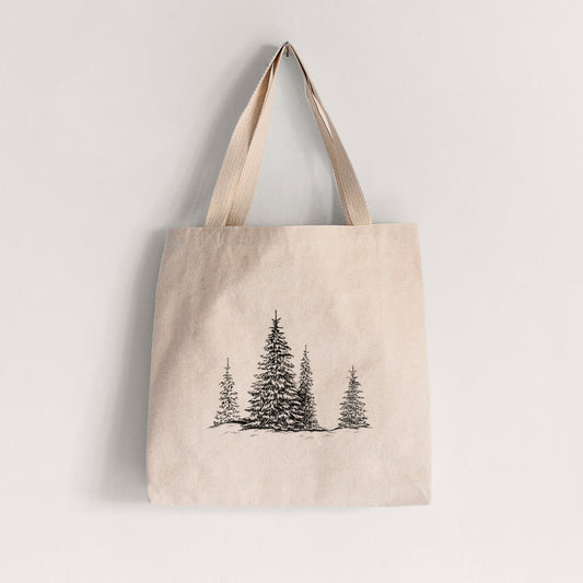 Frosted Evergreens - Tote Bag
