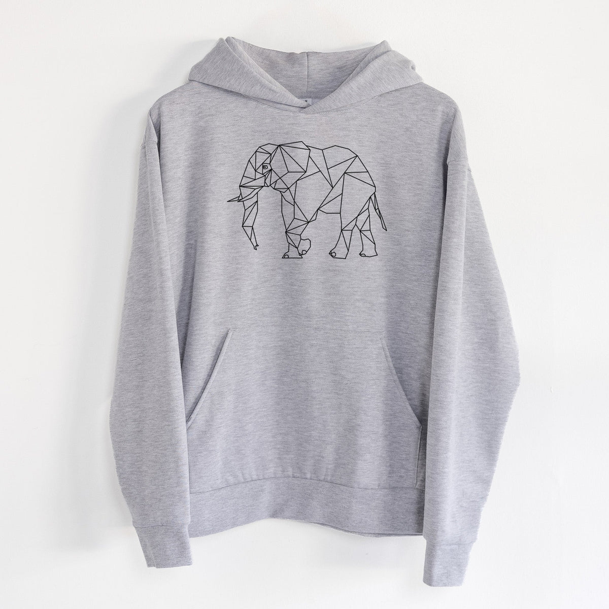 Geometric Elephant  - Statement Midweight Hoodie