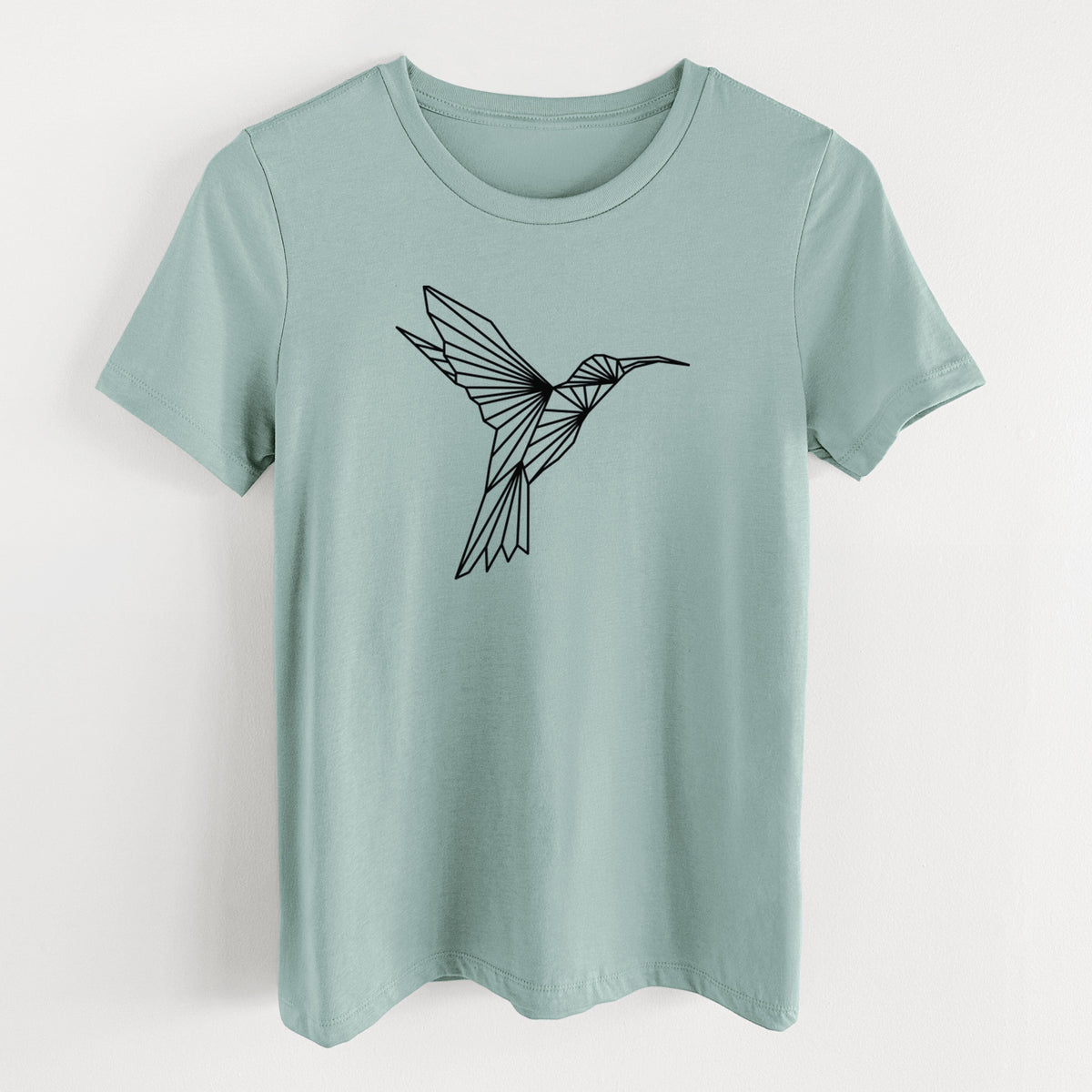 Geometric Hummingbird - Women's Lightweight Relaxed Fit 100% Cotton Crewneck