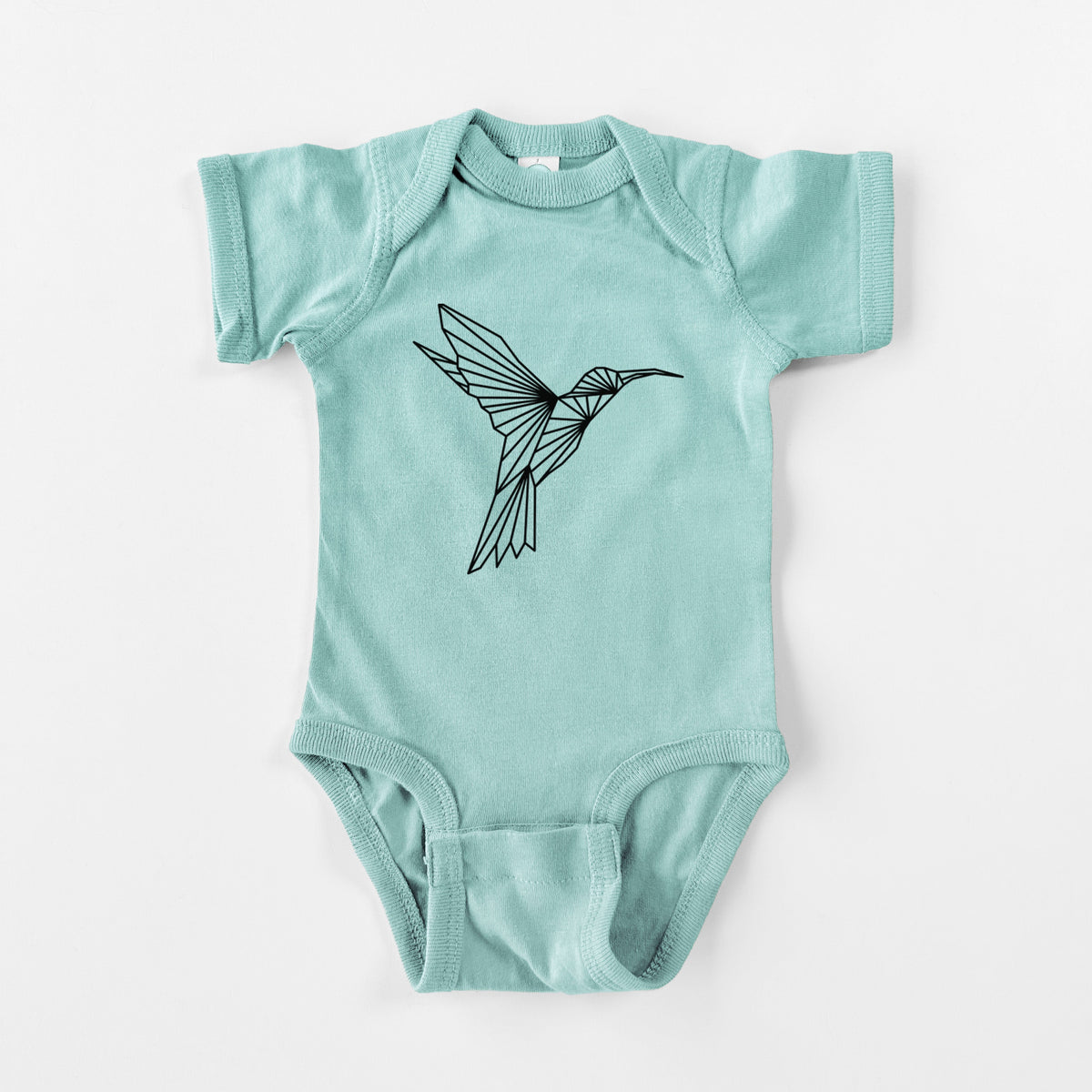 Geometric Hummingbird - Baby Fine Jersey Bodysuit
