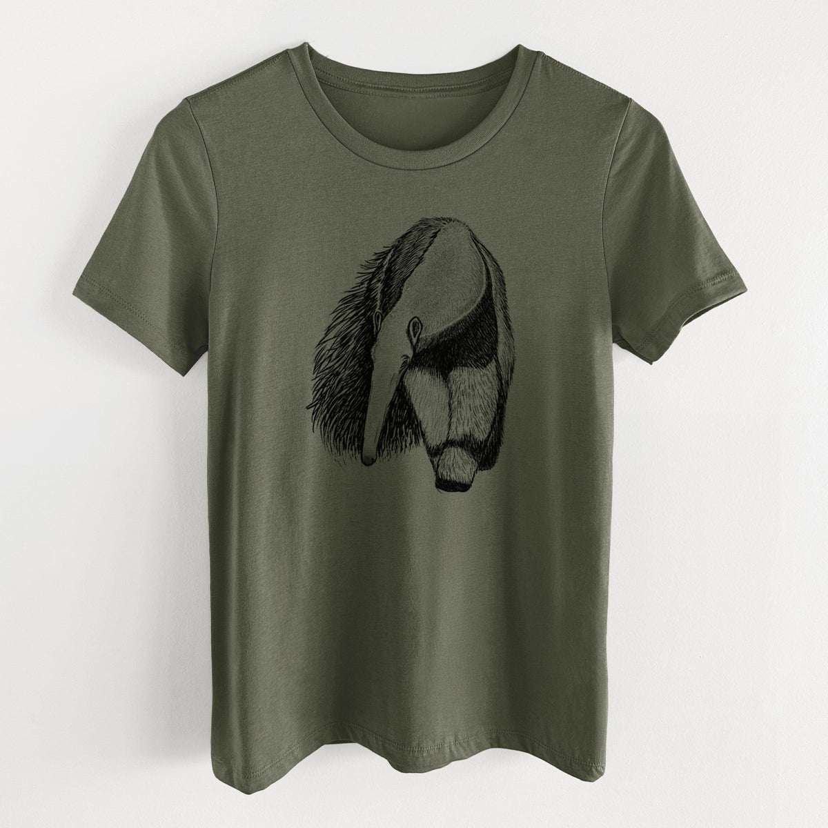 Giant Anteater - Myrmecophaga tridactyla - Women's Lightweight Relaxed Fit 100% Cotton Crewneck