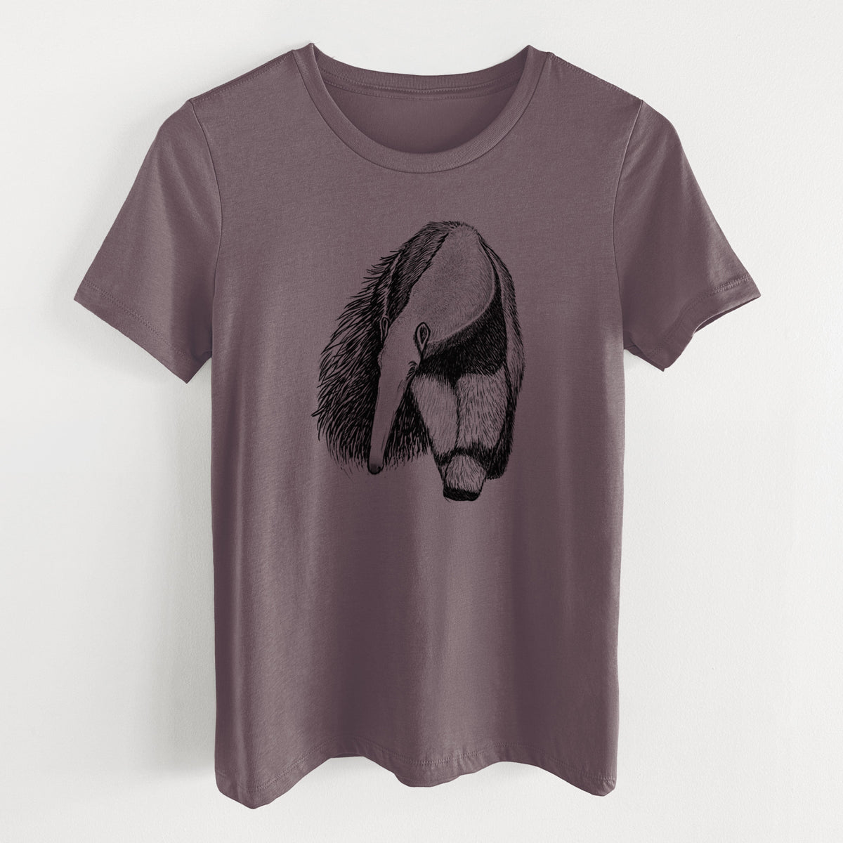 Giant Anteater - Myrmecophaga tridactyla - Women's Lightweight Relaxed Fit 100% Cotton Crewneck