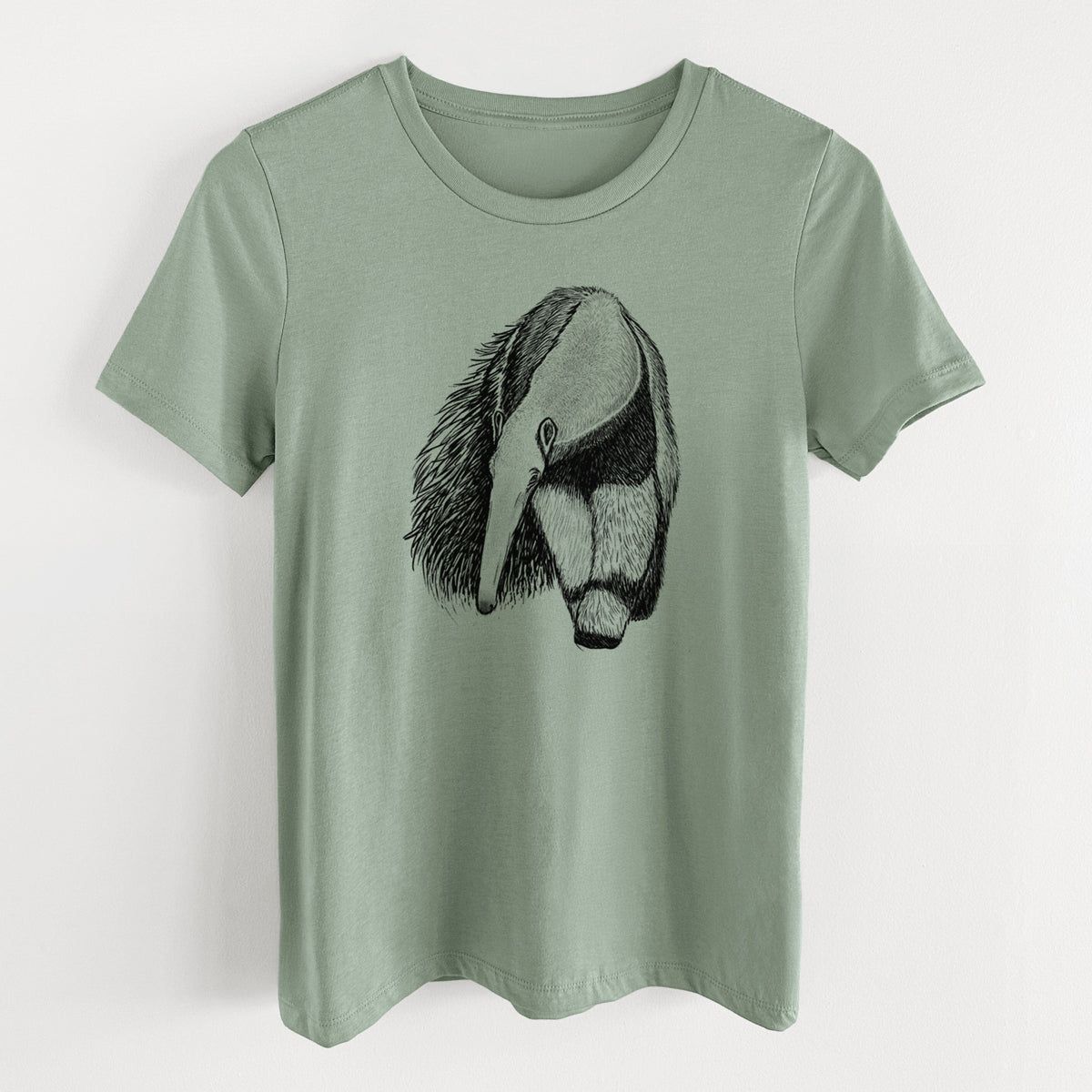 Giant Anteater - Myrmecophaga tridactyla - Women's Lightweight Relaxed Fit 100% Cotton Crewneck