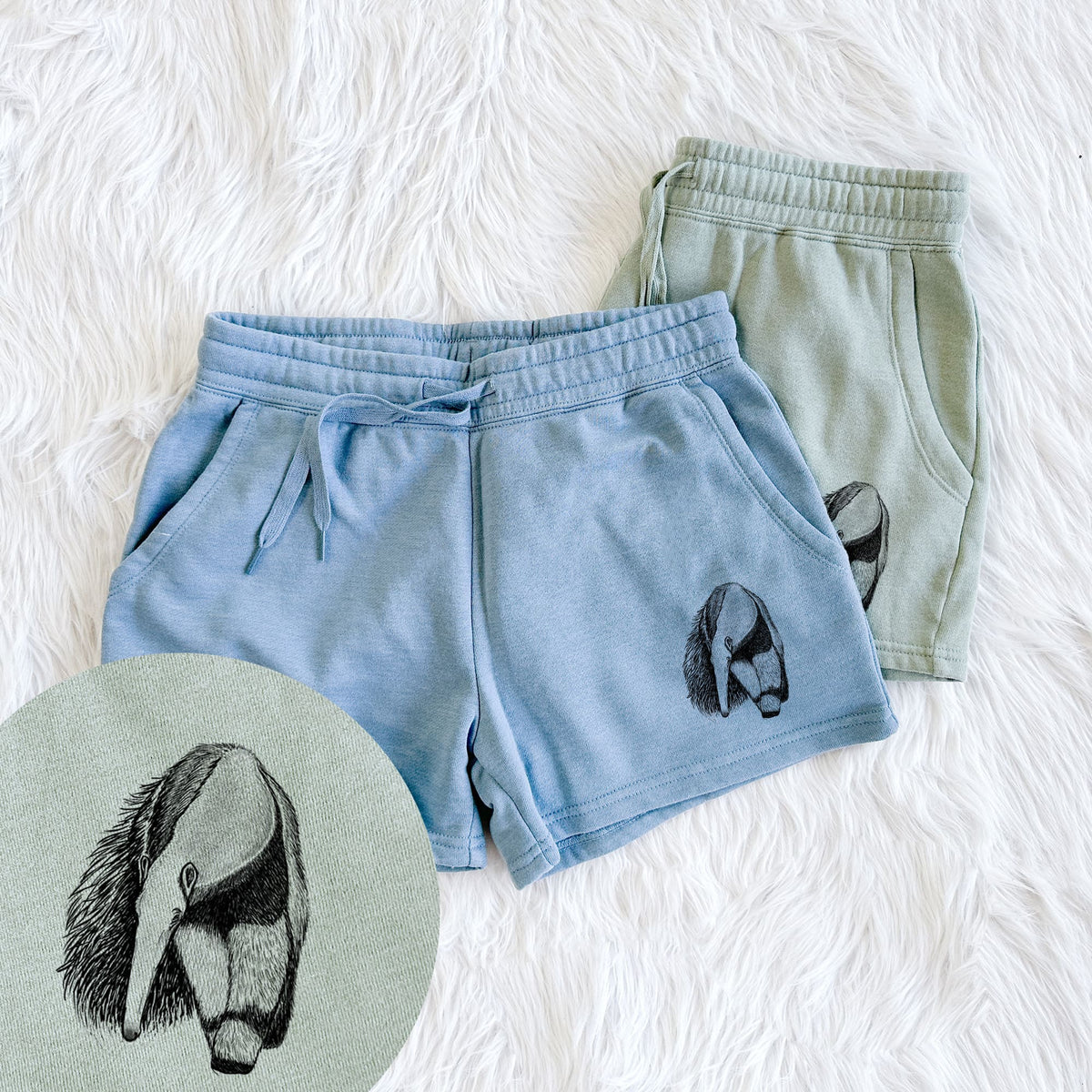 Giant Anteater - Myrmecophaga tridactyla - Women's Cali Wave Shorts