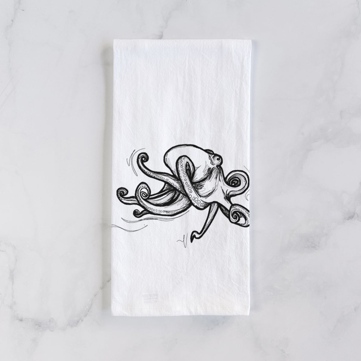 Giant Pacific Octopus Tea Towel