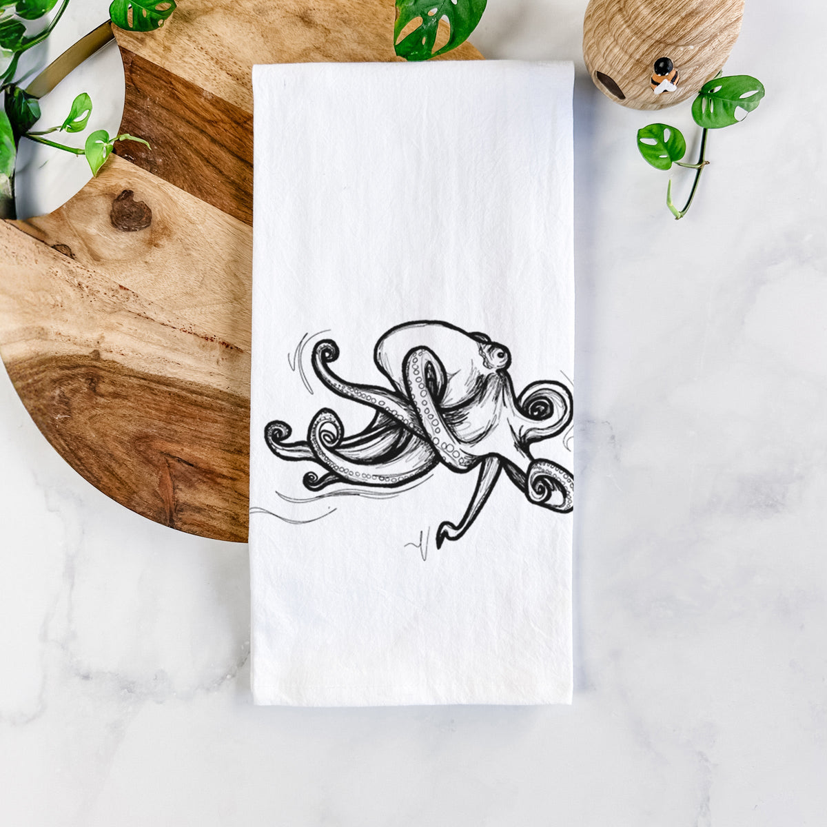 Giant Pacific Octopus Tea Towel