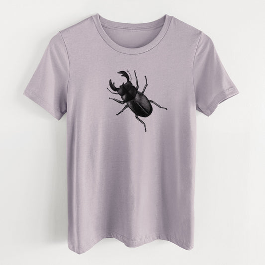 Dorcus titanus - Giant Stag Beetle - Women's Lightweight Relaxed Fit 100% Cotton Crewneck