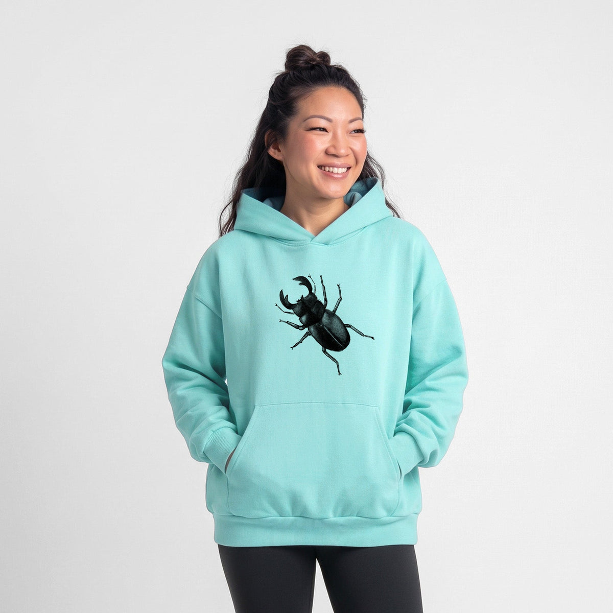 Dorcus titanus - Giant Stag Beetle  - Statement Midweight Hoodie