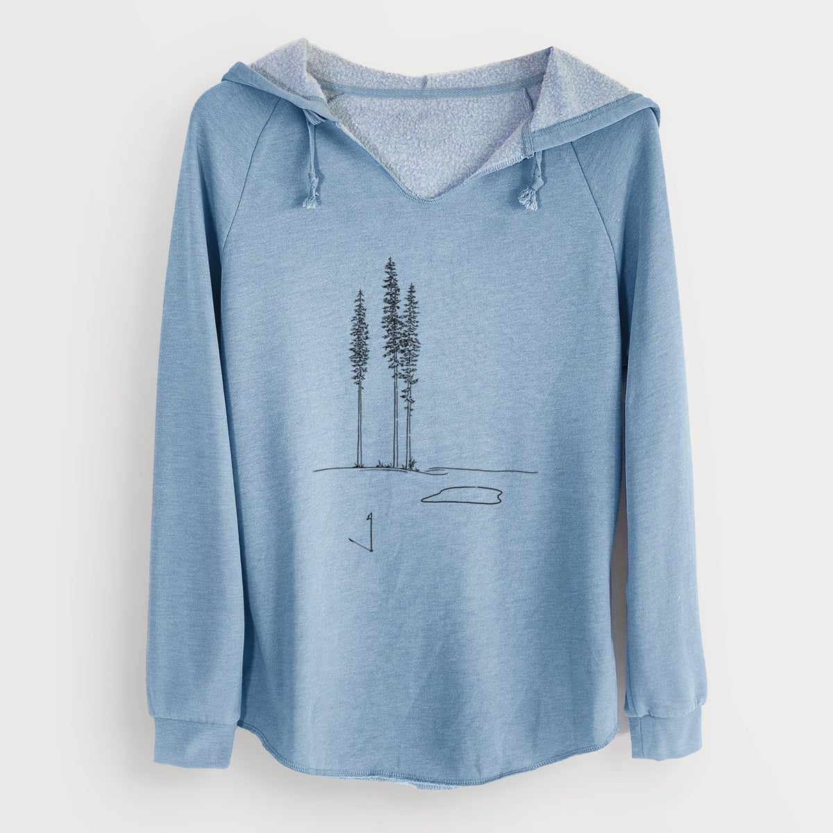 Playing Through the Pines - Cali Wave Hooded Sweatshirt