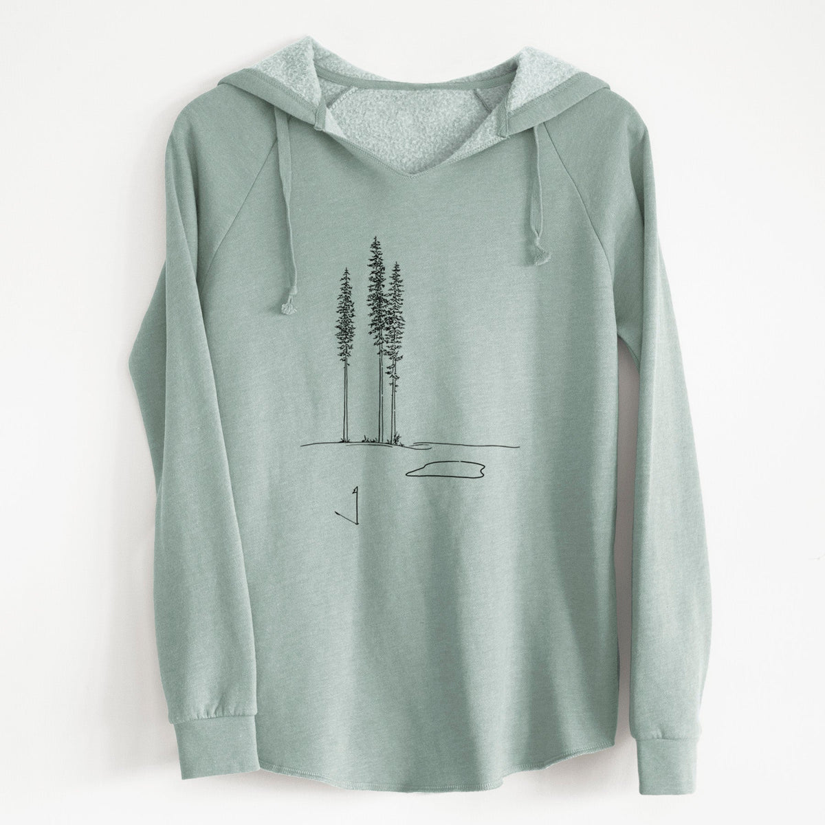 Playing Through the Pines - Cali Wave Hooded Sweatshirt