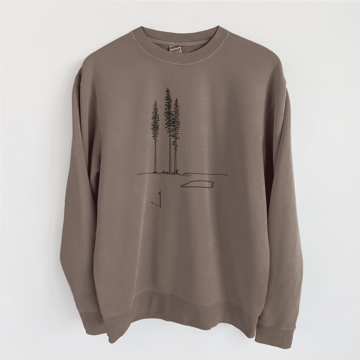 Playing Through the Pines - Unisex Pigment Dyed Crew Sweatshirt