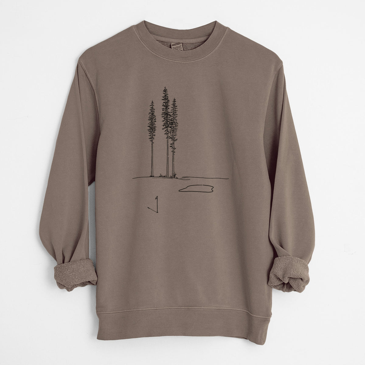 Playing Through the Pines - Unisex Pigment Dyed Crew Sweatshirt
