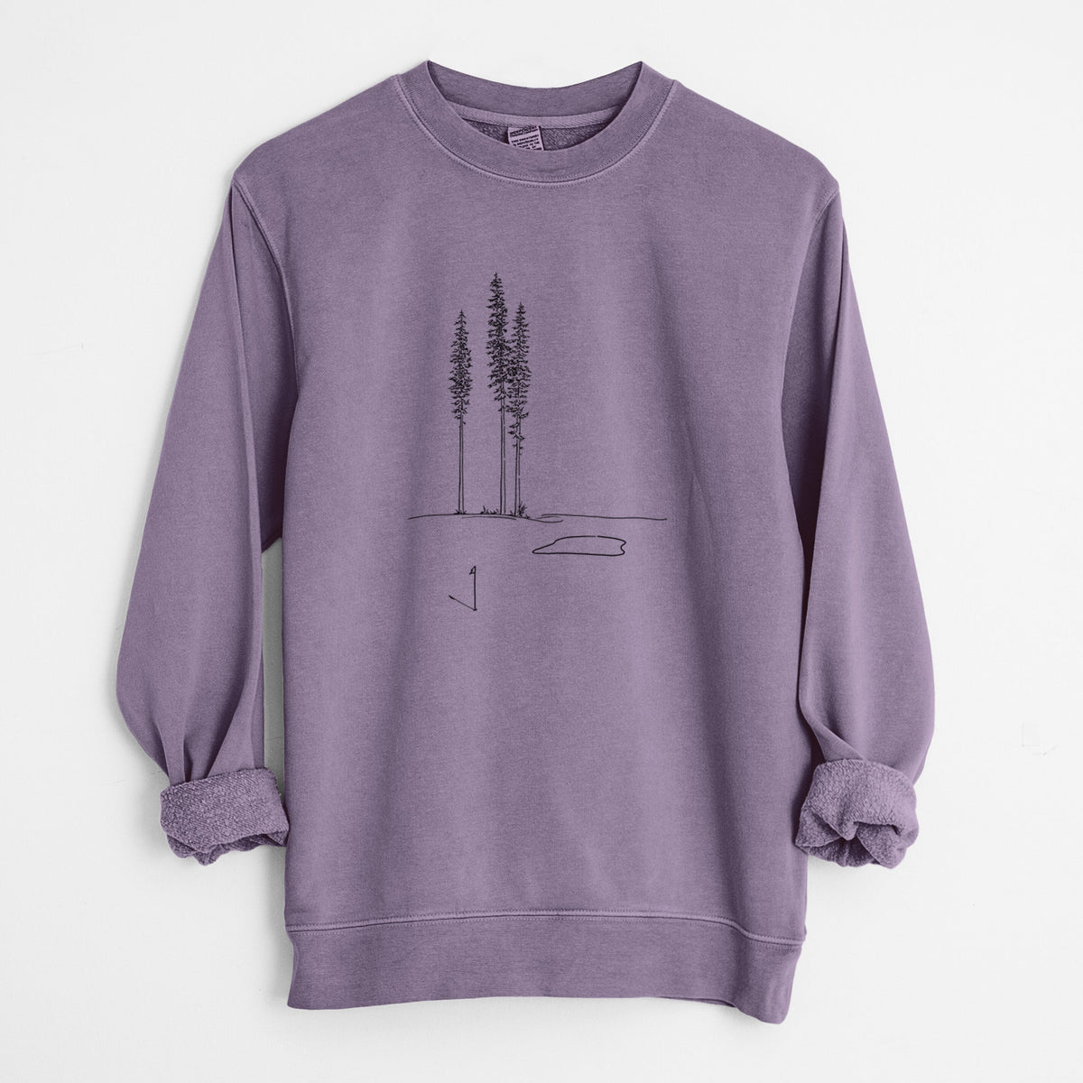 Playing Through the Pines - Unisex Pigment Dyed Crew Sweatshirt