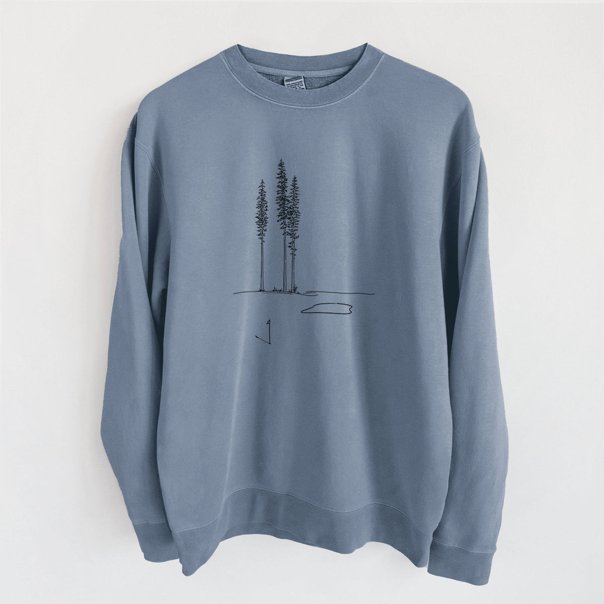Playing Through the Pines - Unisex Pigment Dyed Crew Sweatshirt
