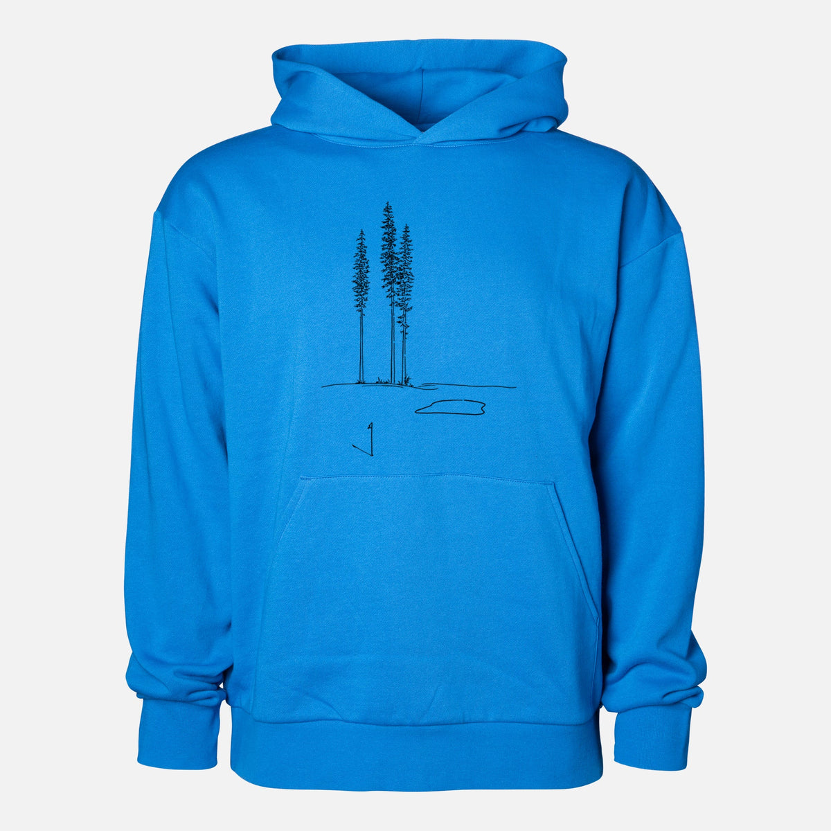 Playing Through the Pines  - Statement Midweight Hoodie