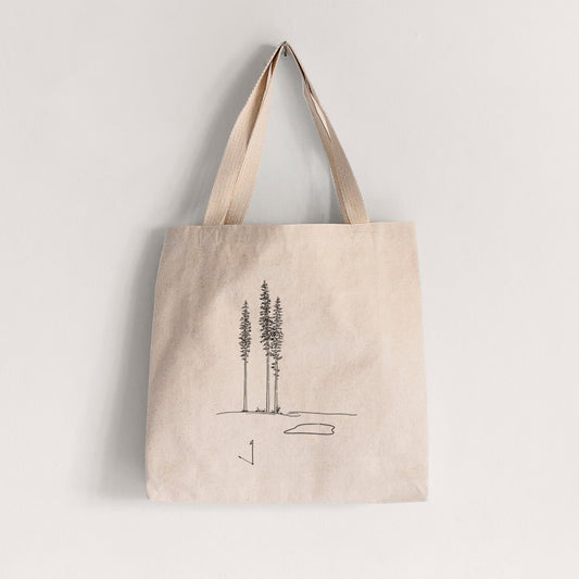 Playing Through the Pines - Tote Bag