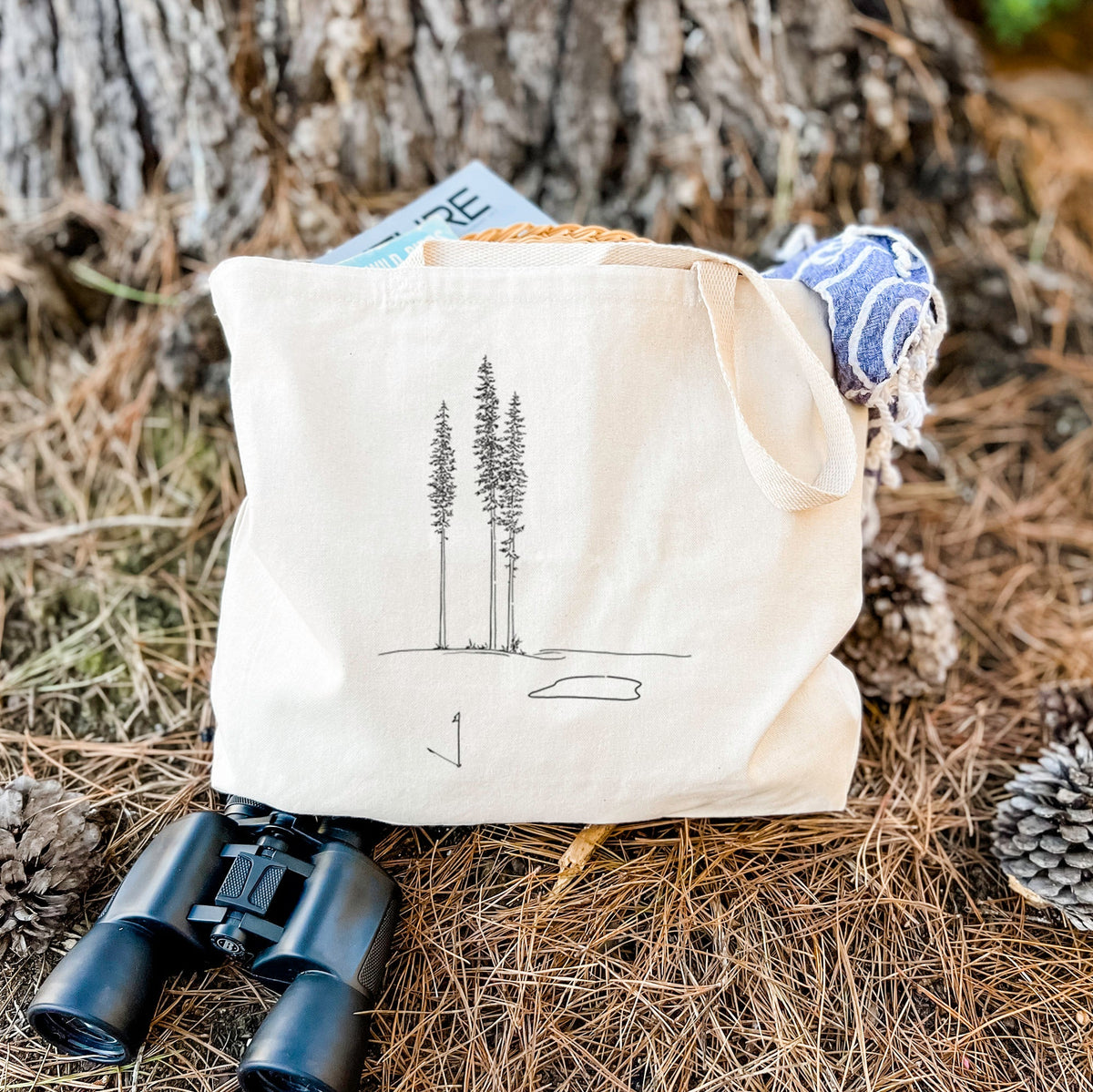 Playing Through the Pines - Tote Bag