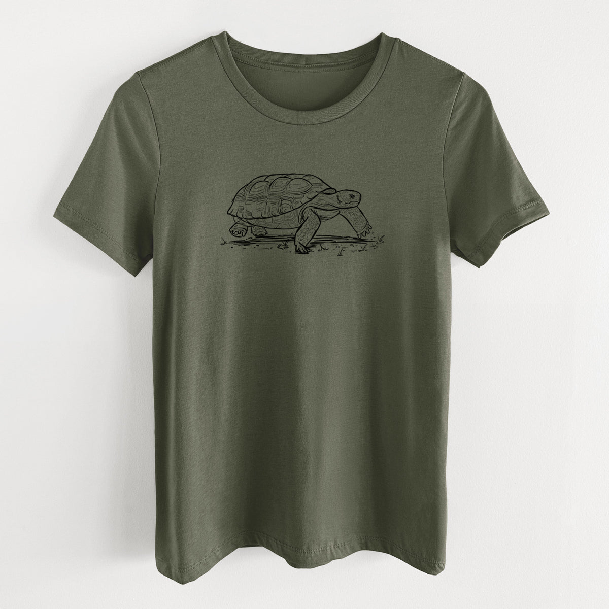 Gopher Tortoise - Gopherus polyphemus - Women's Lightweight Relaxed Fit 100% Cotton Crewneck