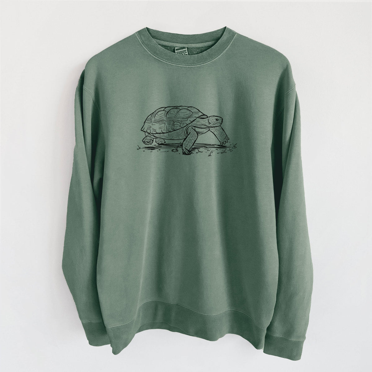 Gopher Tortoise - Gopherus polyphemus - Unisex Pigment Dyed Crew Sweatshirt