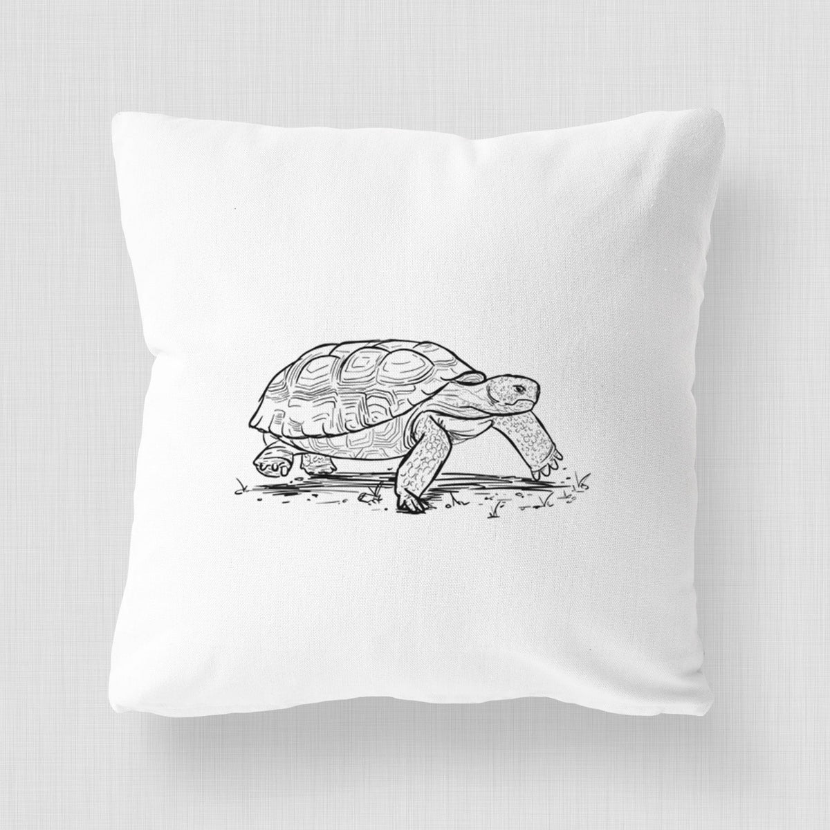 Gopher Tortoise - Gopherus polyphemus - Throw Pillow Cover
