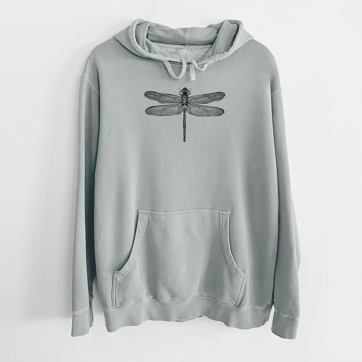 Anax Junius - Green Darner Dragonfly - Unisex Pigment Dyed Hoodie