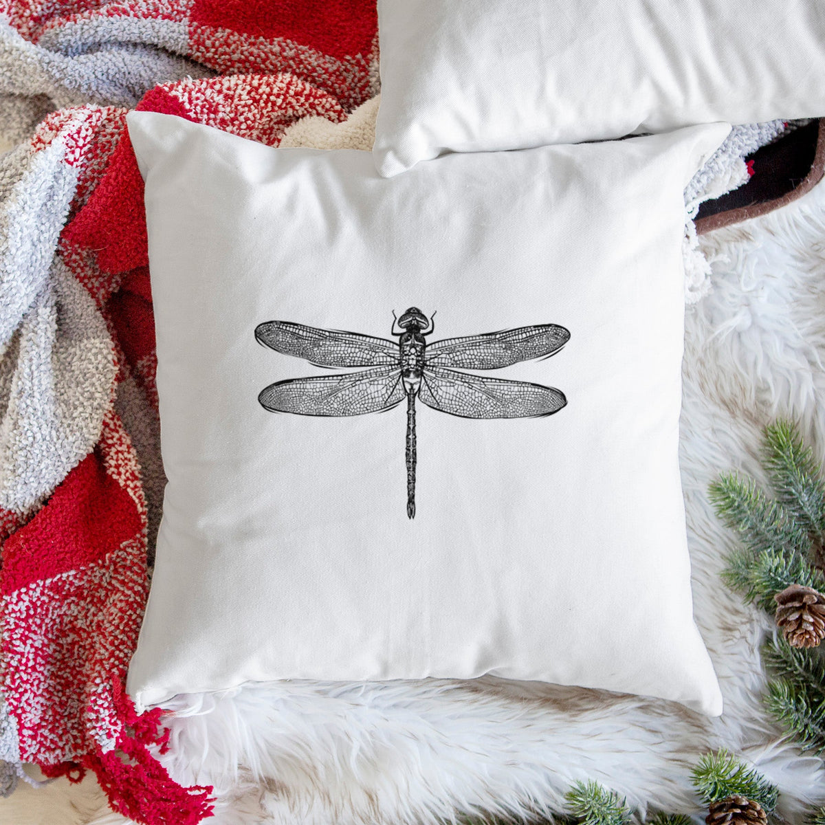 Anax Junius - Green Darner Dragonfly - Throw Pillow Cover
