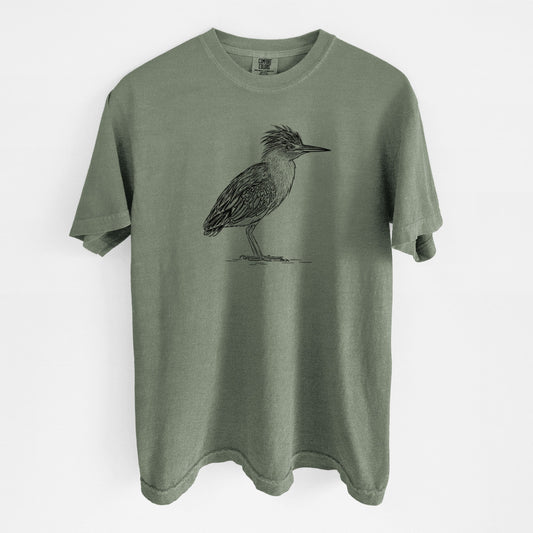 Green Heron - Butorides virescens - Unisex Comfort Colors Garment-Dyed Heavyweight T-shirt
