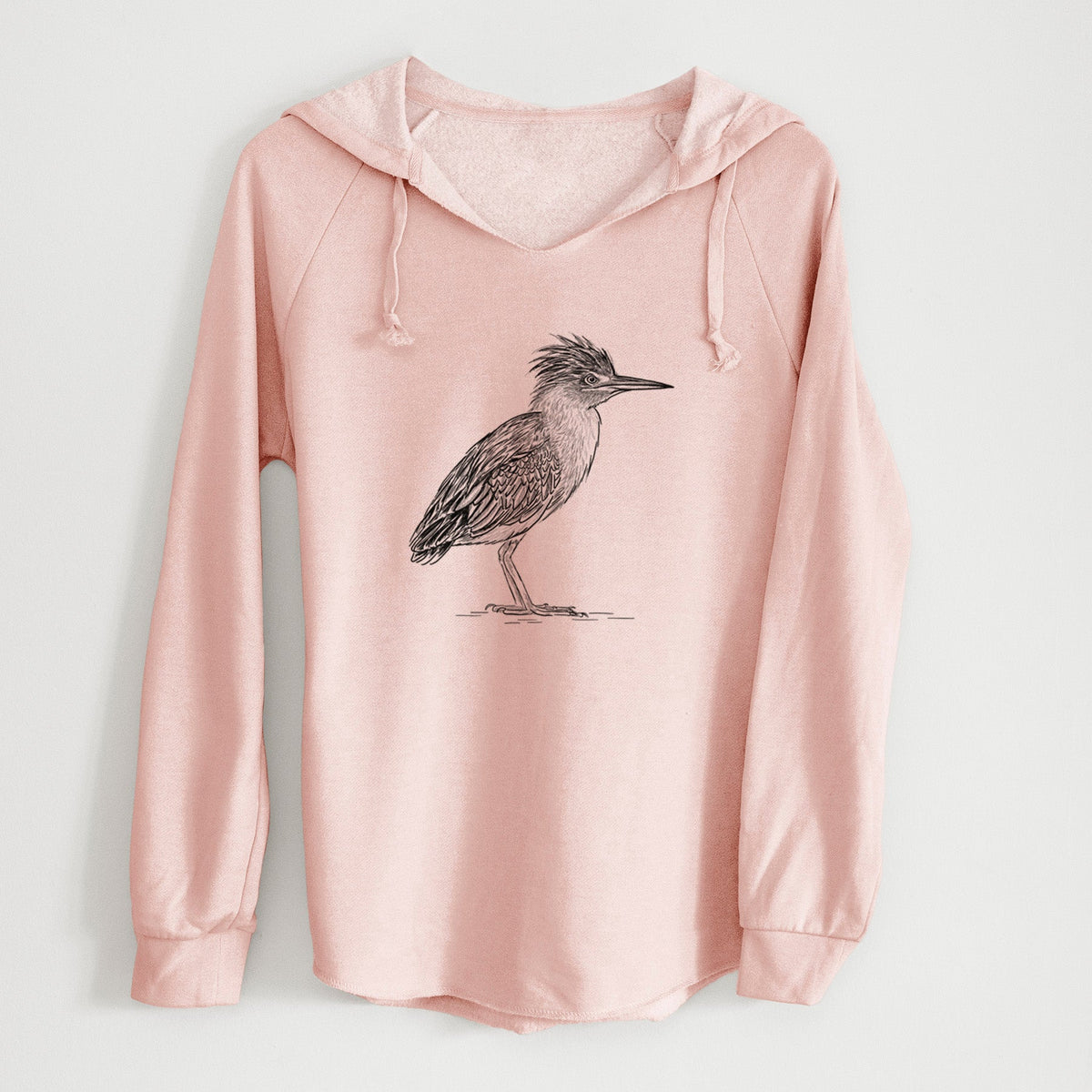 Green Heron - Butorides virescens - Cali Wave Hooded Sweatshirt