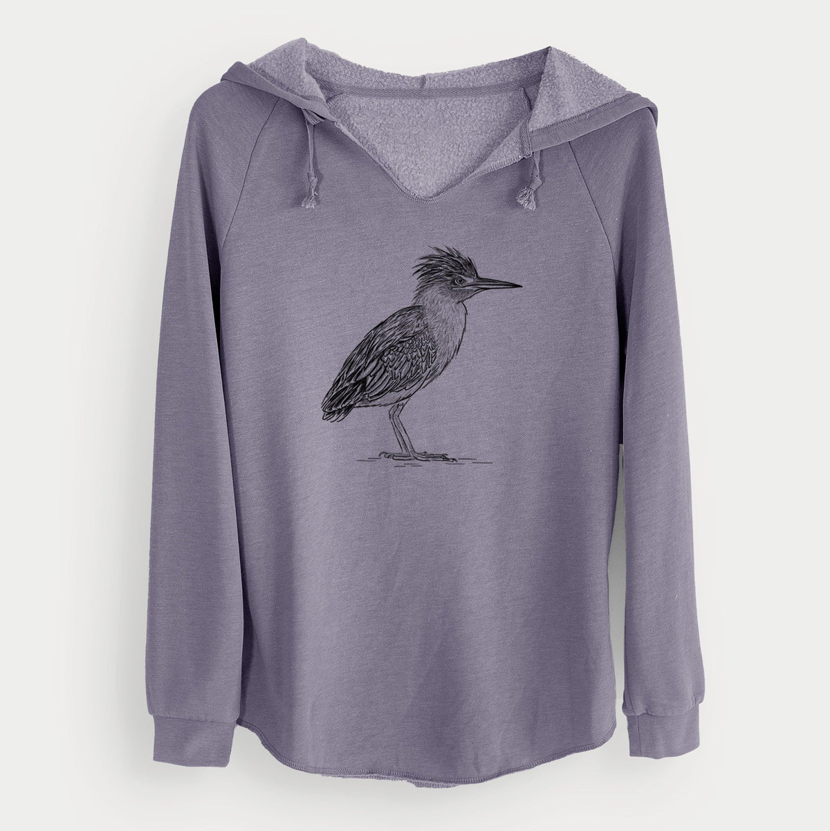 Green Heron - Butorides virescens - Cali Wave Hooded Sweatshirt