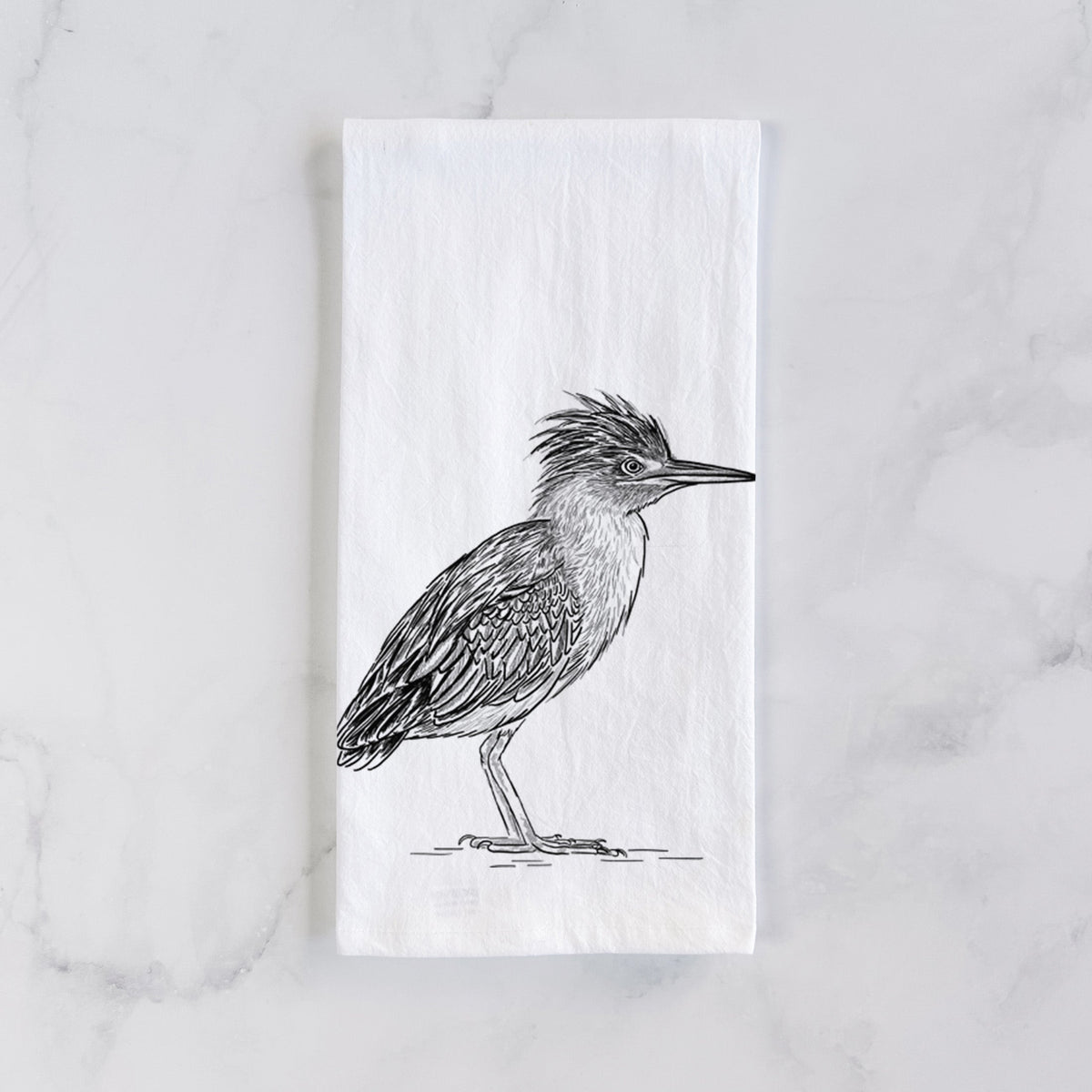 Green Heron - Butorides virescens Tea Towel