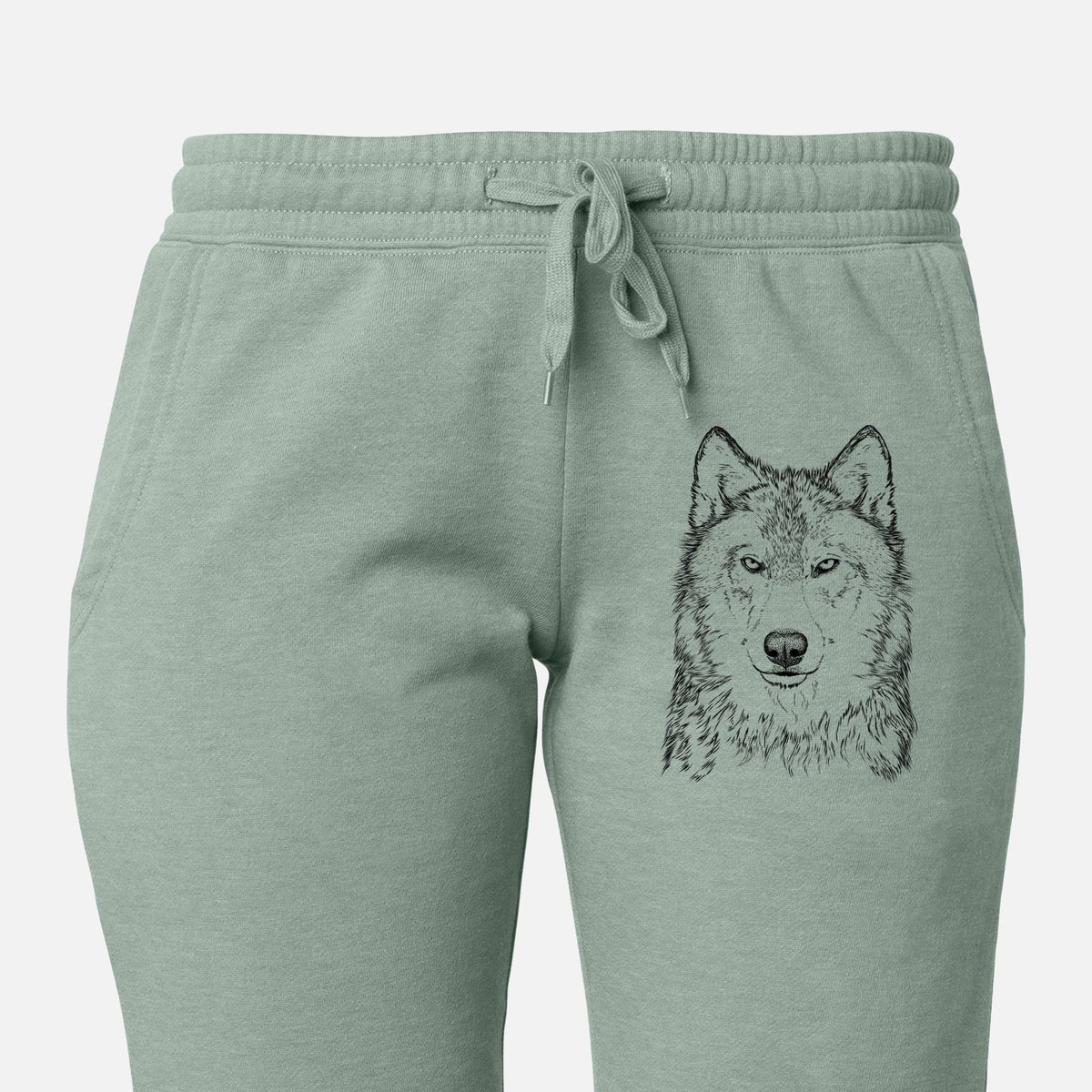 Grey Wolf - Canis lupus - Women's Cali Wave Jogger Sweatpants