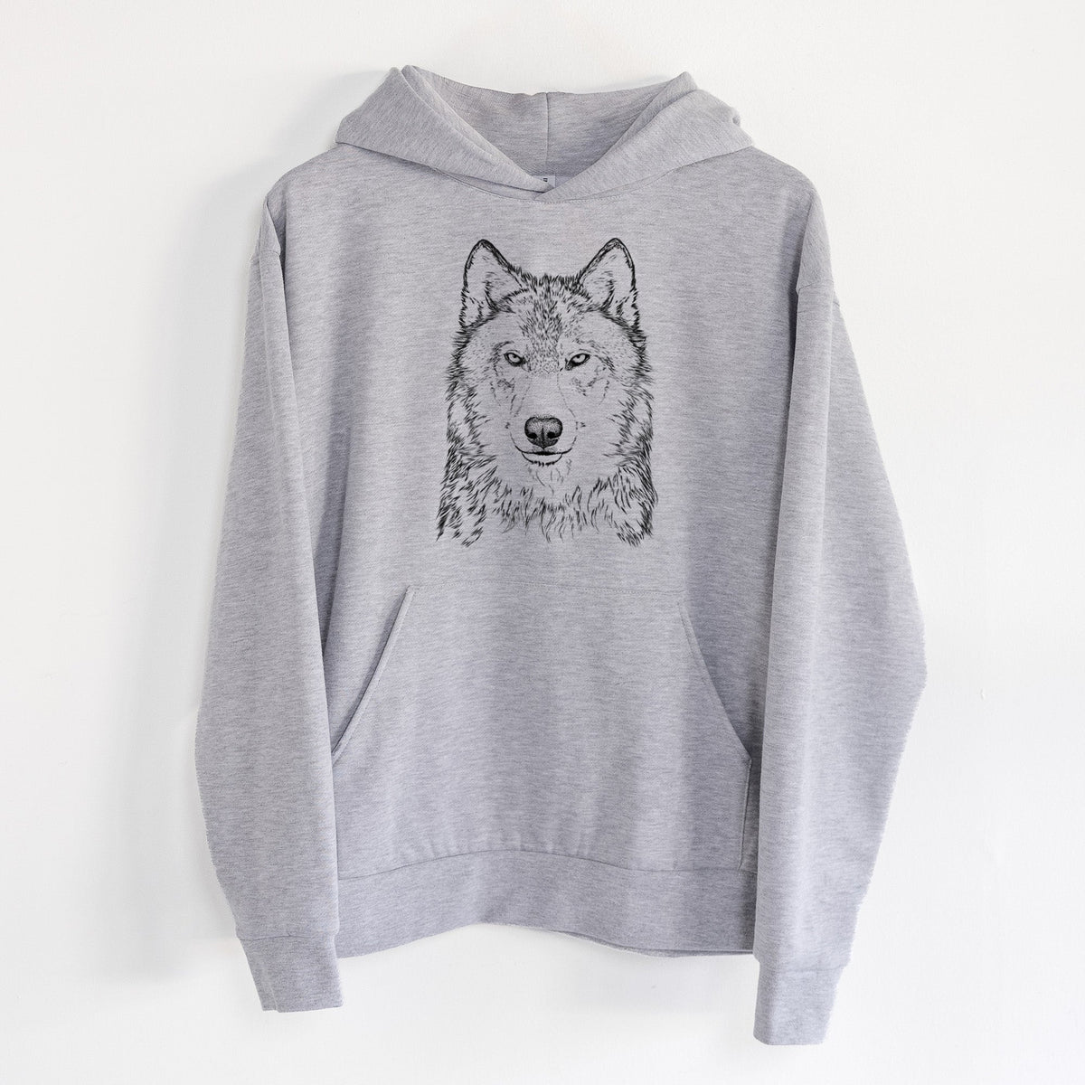 Grey Wolf - Canis lupus  - Statement Midweight Hoodie