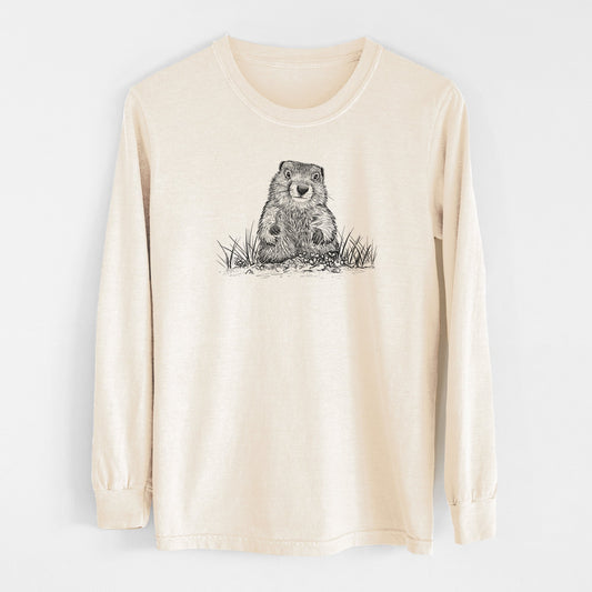 Groundhog - Marmota Monax - Unisex Comfort Colors 100% Cotton Long Sleeve