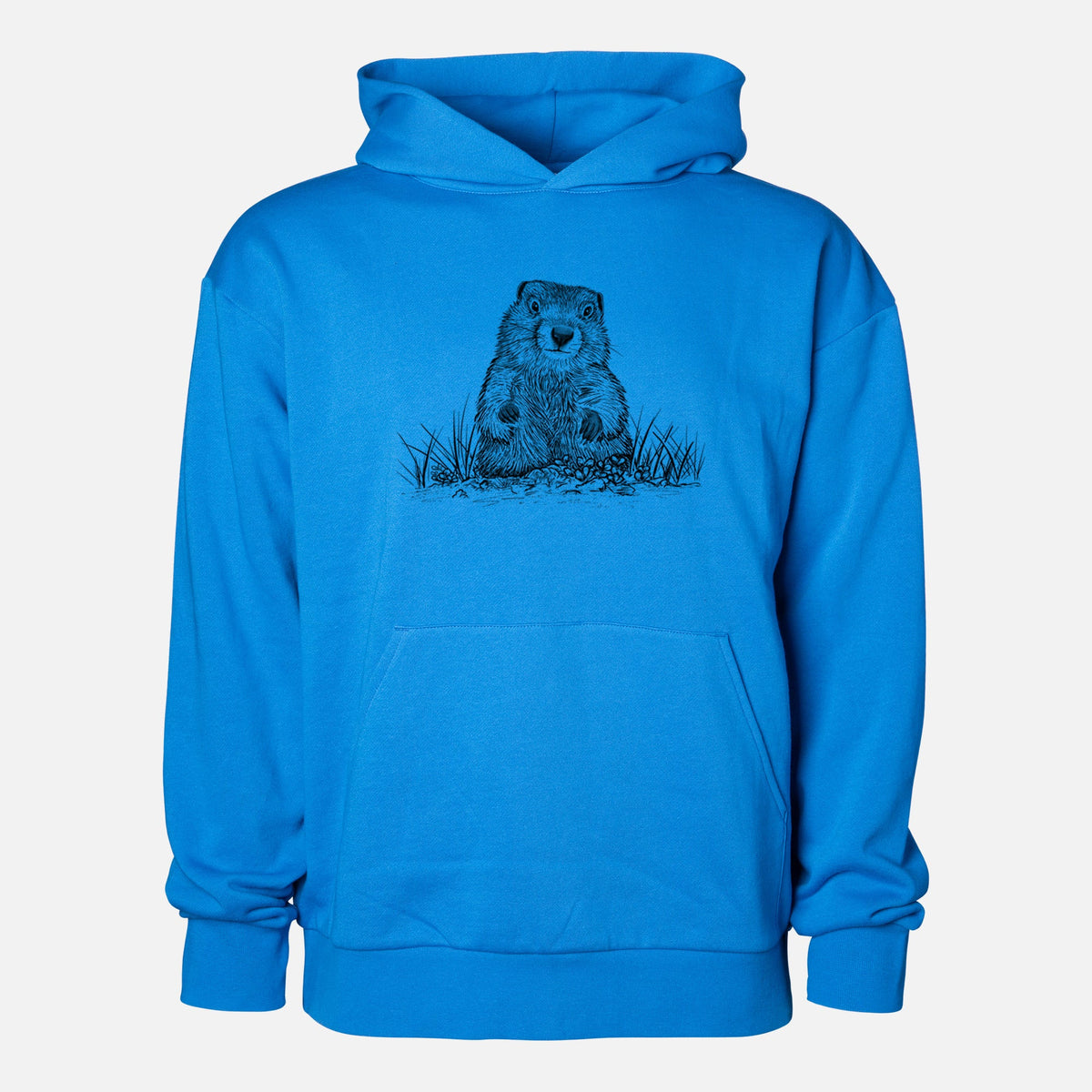 Groundhog - Marmota Monax  - Statement Midweight Hoodie