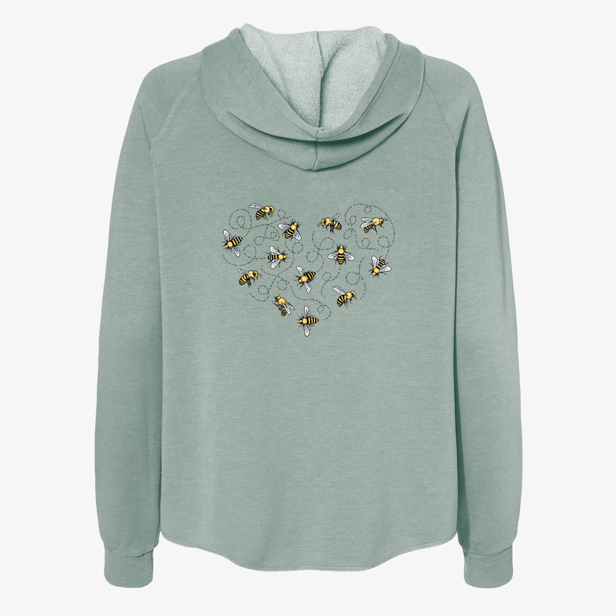 Heart Full of Honeybees - Women's Cali Wave Zip-Up Sweatshirt