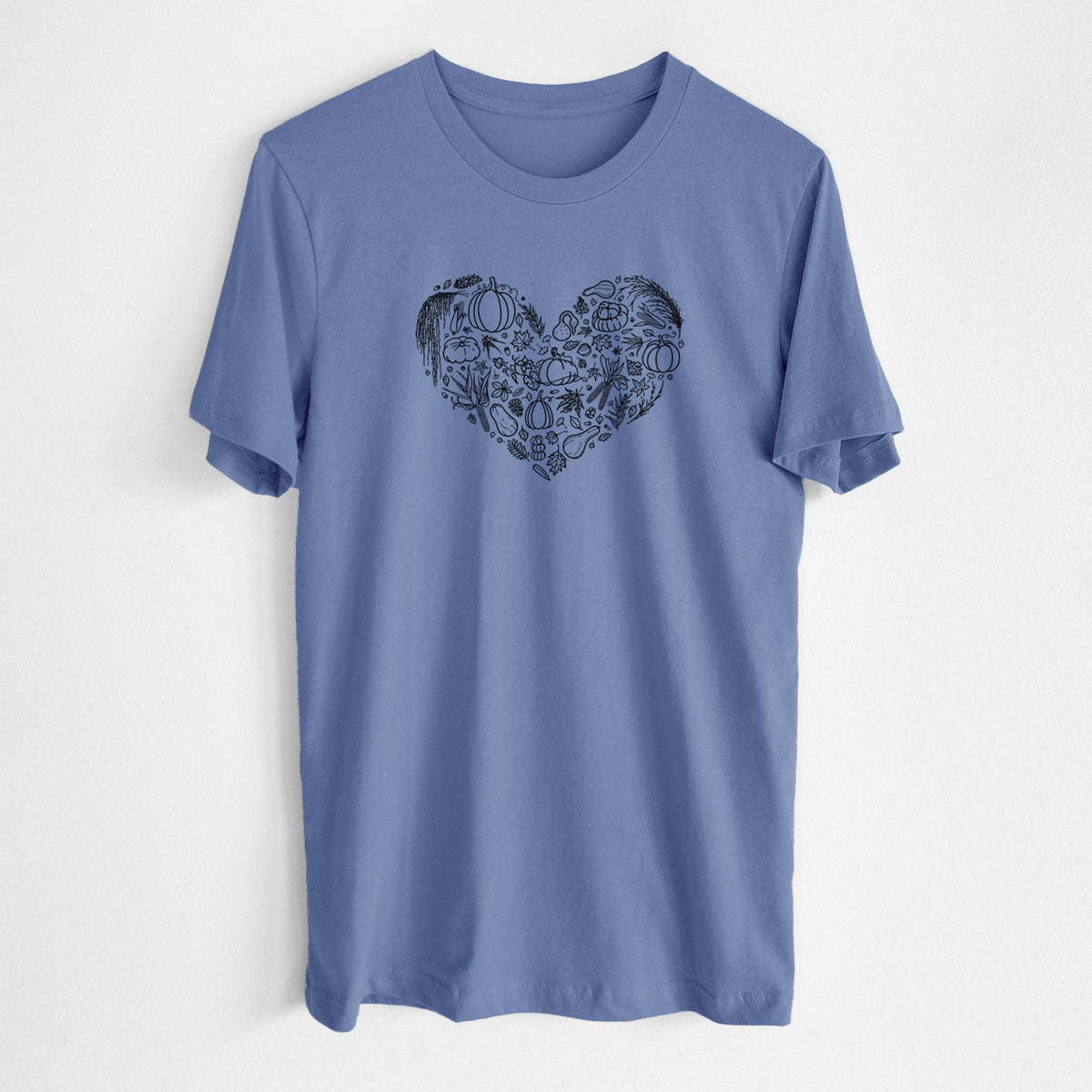 Heart Full of Fall - Lightweight 100% Cotton Unisex Crewneck