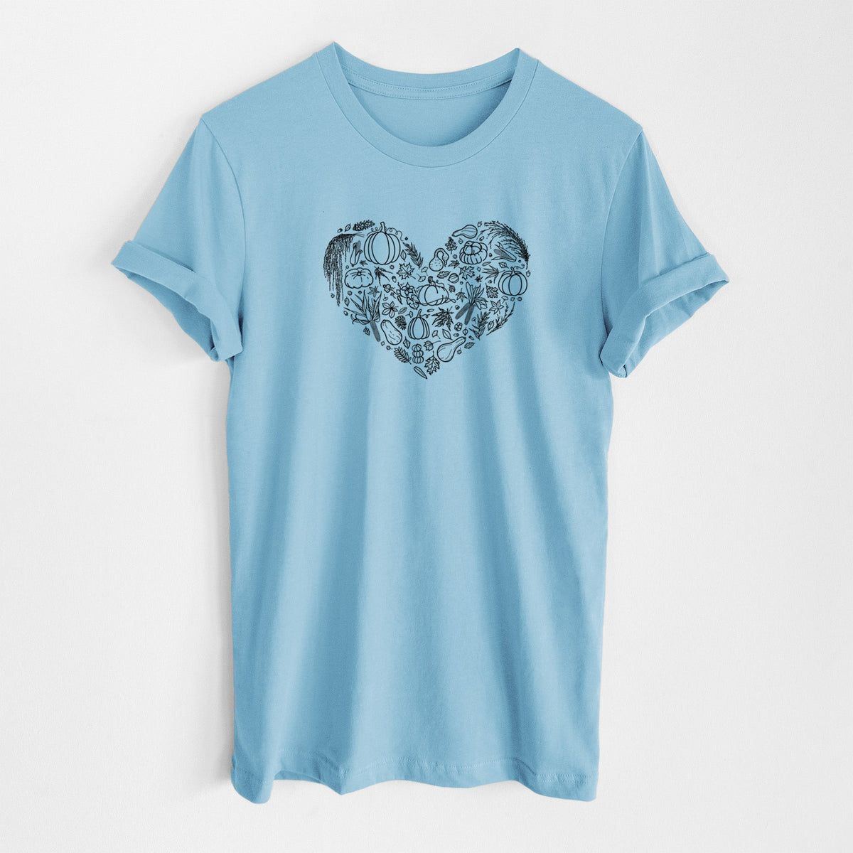 Heart Full of Fall - Lightweight 100% Cotton Unisex Crewneck