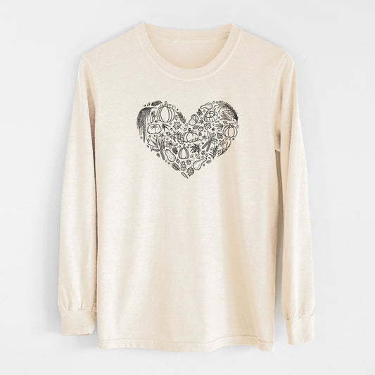 Heart Full of Fall - Unisex Comfort Colors 100% Cotton Long Sleeve