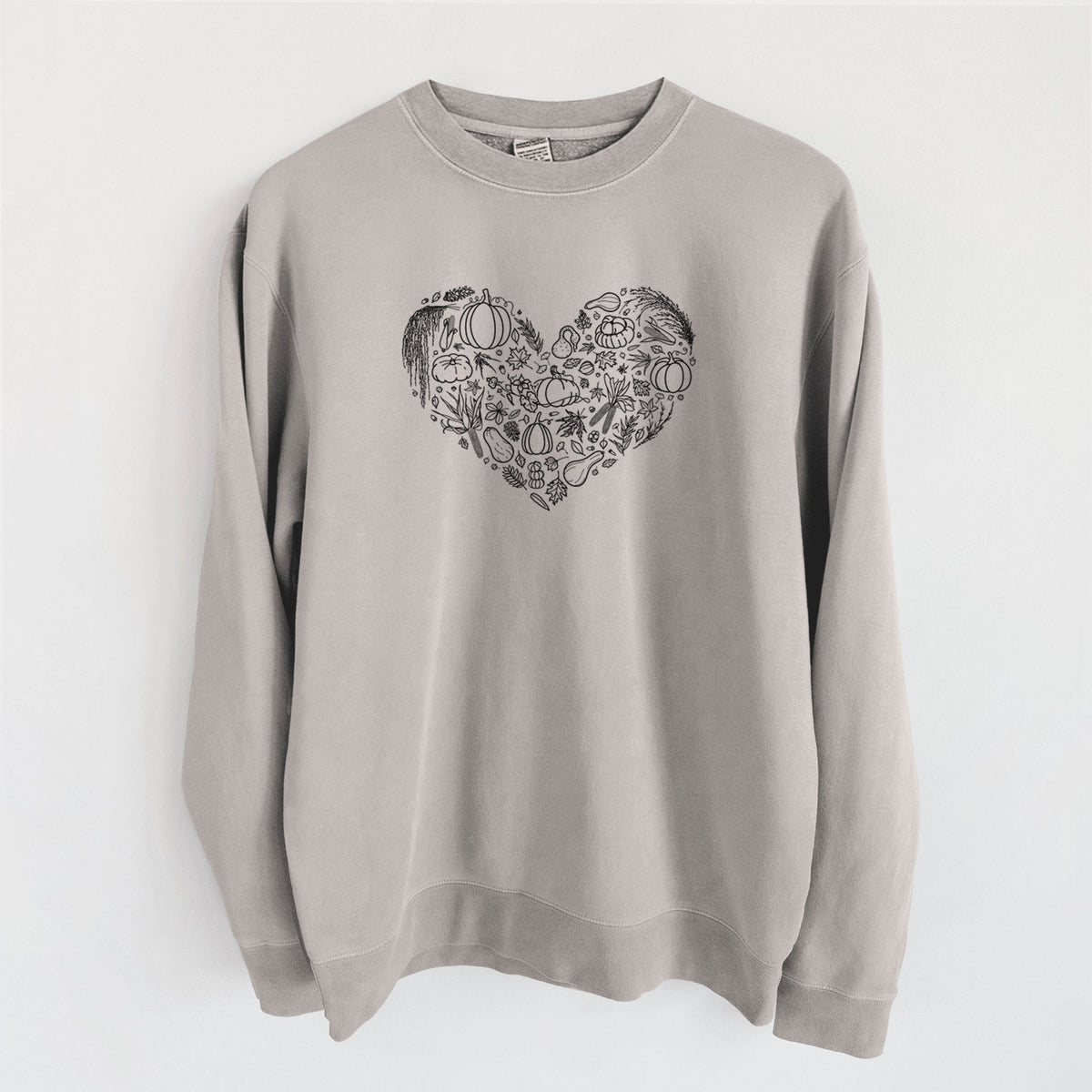 Heart Full of Fall - Unisex Pigment Dyed Crew Sweatshirt