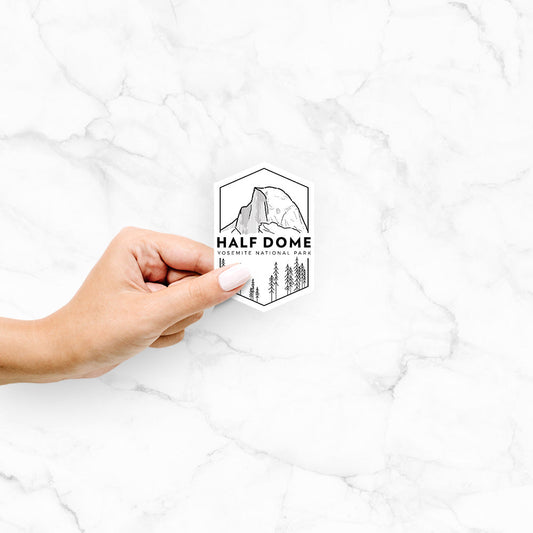 Half Dome - Yosemite National Park - Decal Sticker
