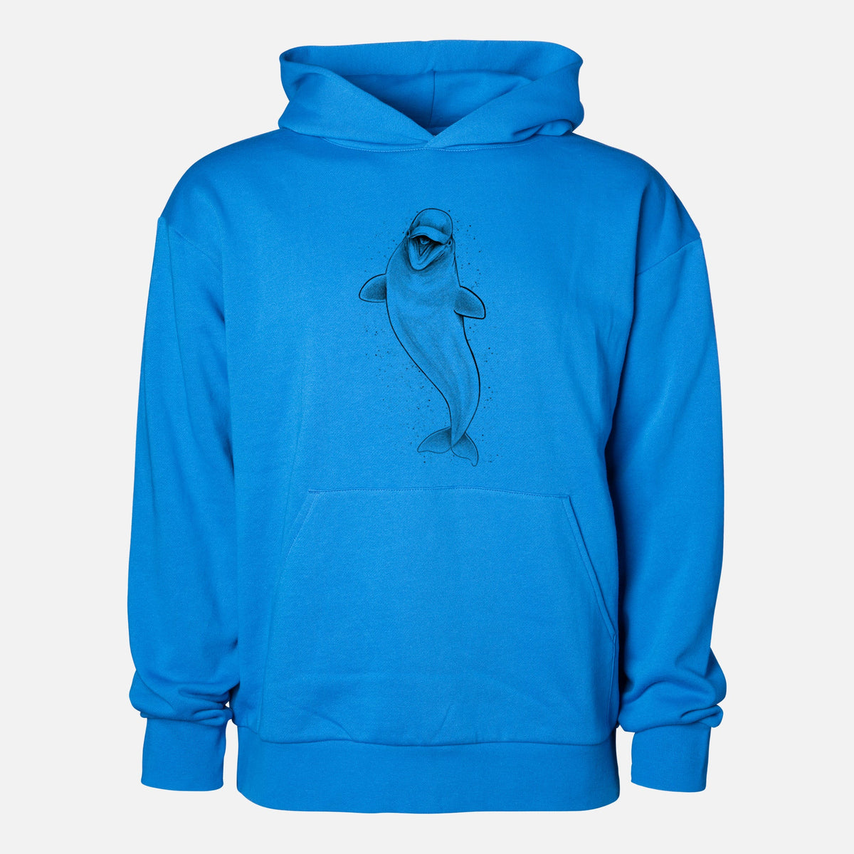 Happy Beluga Whale - Delphinapterus leucas  - Statement Midweight Hoodie