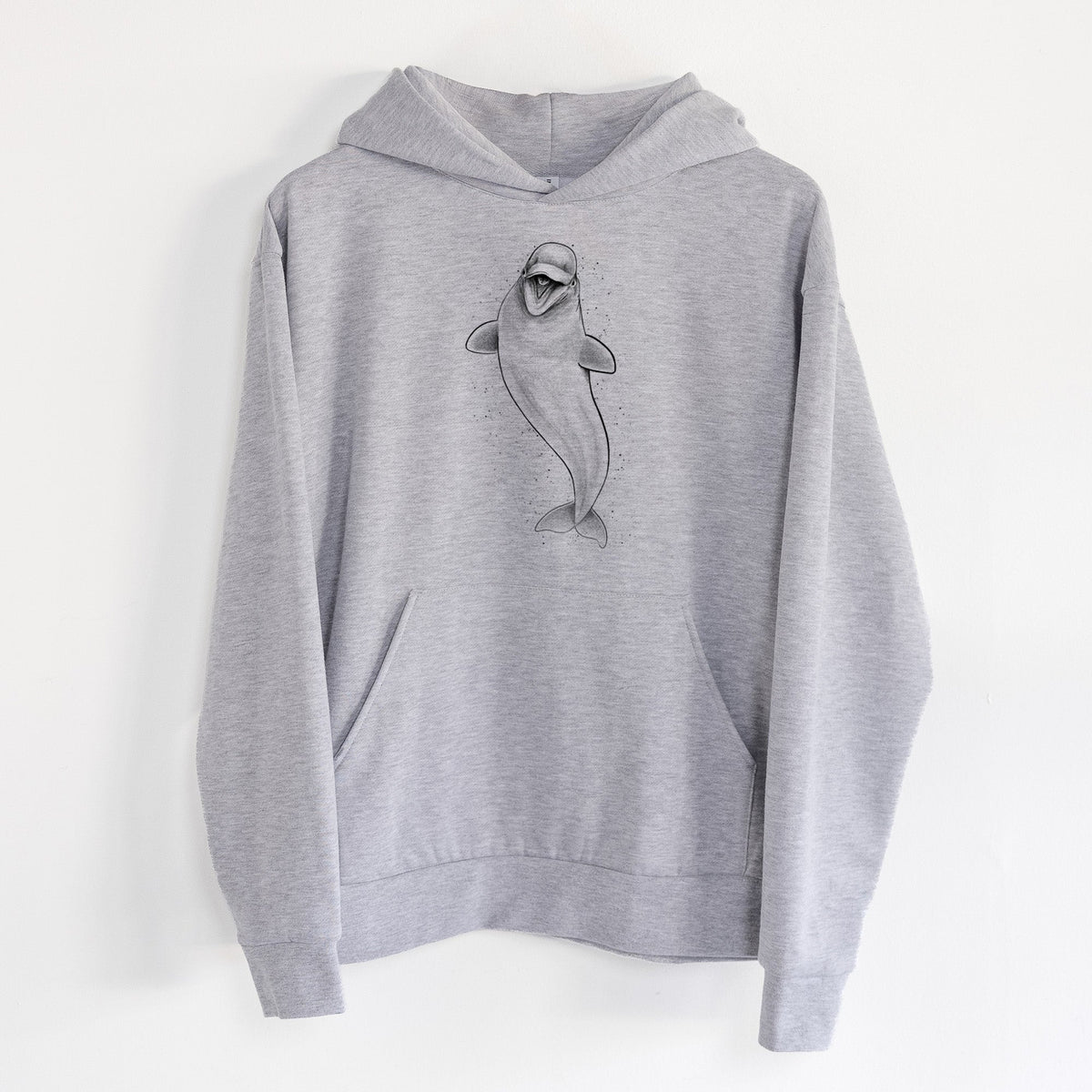 Happy Beluga Whale - Delphinapterus leucas  - Statement Midweight Hoodie