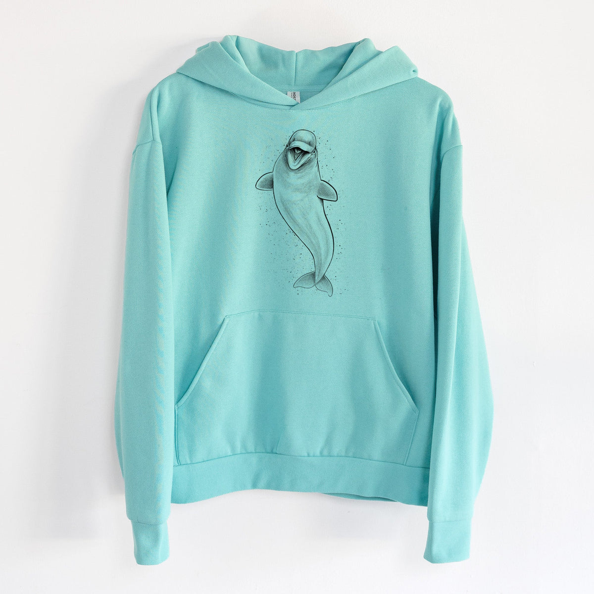 Happy Beluga Whale - Delphinapterus leucas  - Statement Midweight Hoodie