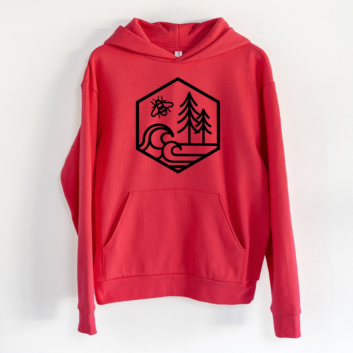 Harmonious Hexagon - Bees, Seas, Trees  - Statement Midweight Hoodie