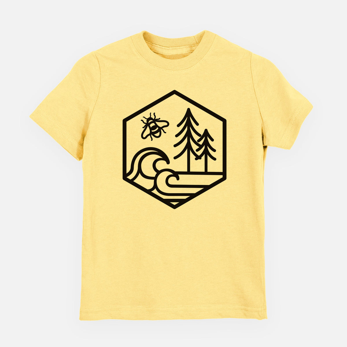 Harmonious Hexagon - Bees, Seas, Trees - Toddler/Youth Shirt